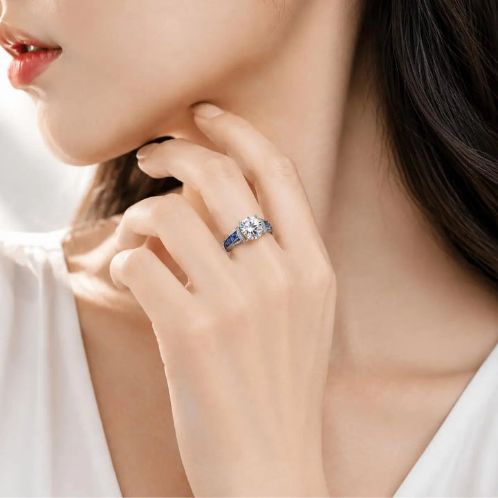CZ Sapphire Ring