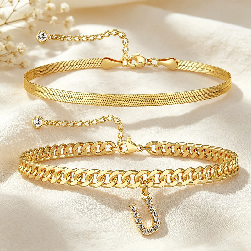 Double-layer initial anklet