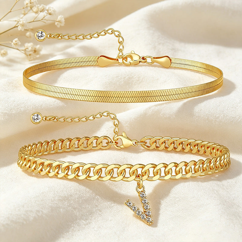Double-layer initial anklet