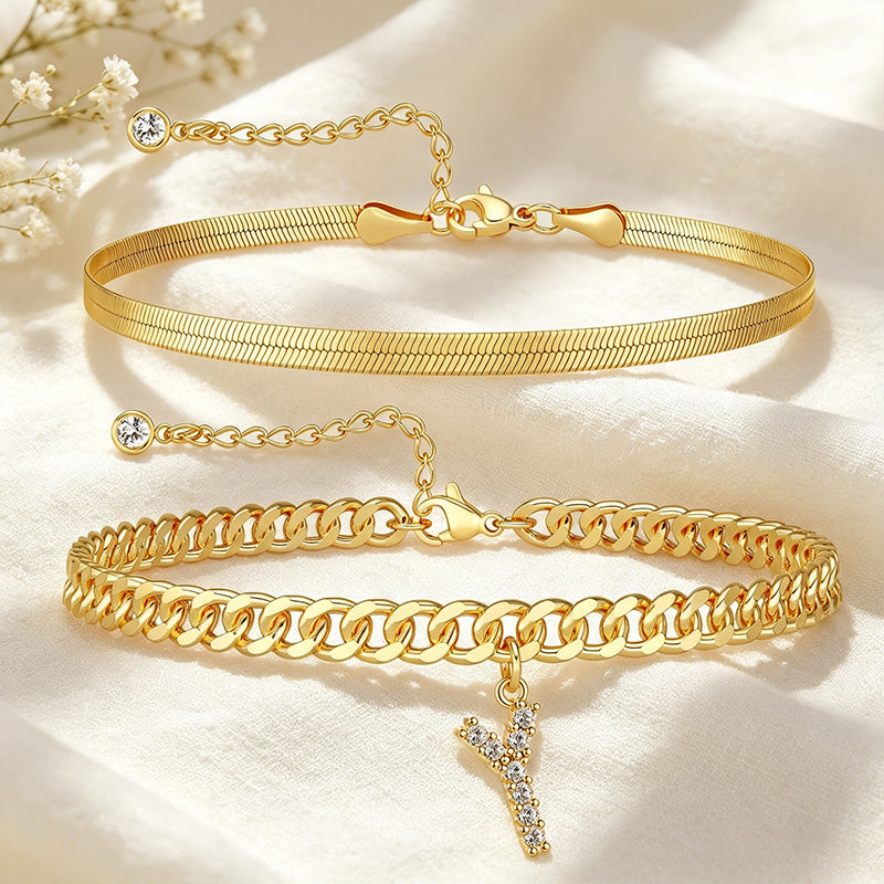 Double-layer initial anklet
