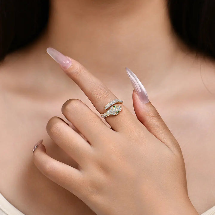 Snake Moissanite Ring