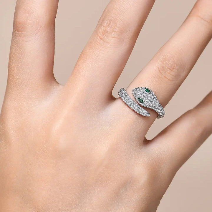 Snake Moissanite Ring