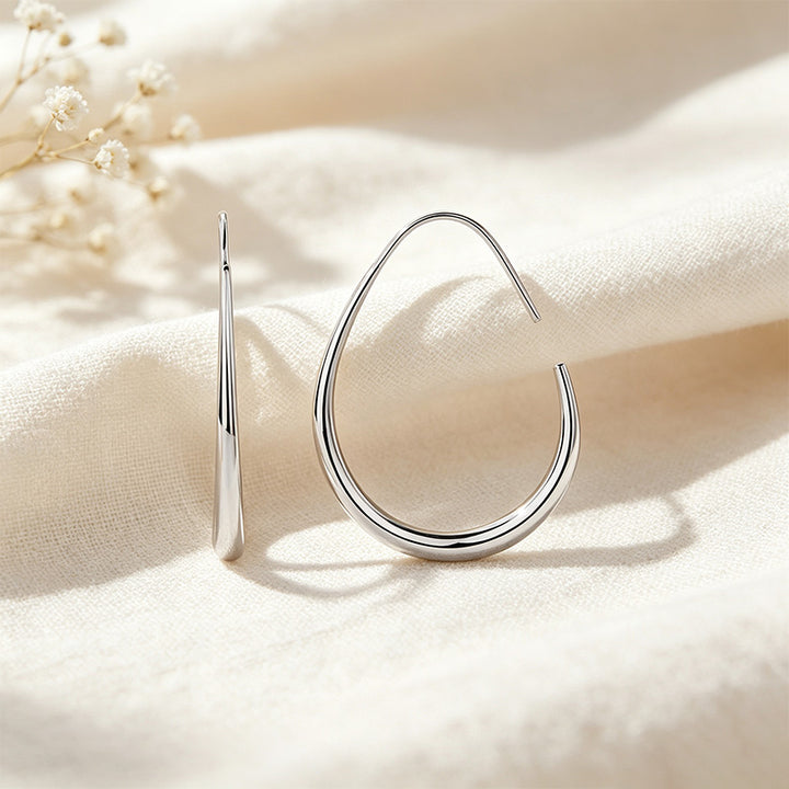 Teardrop Hoop Earrings