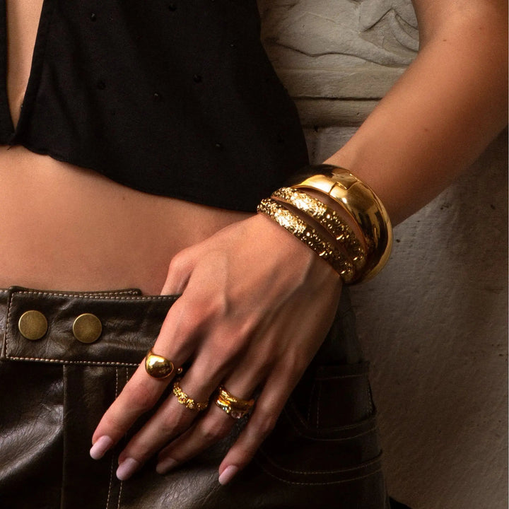 Orchid Flower Bangle